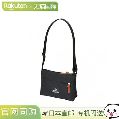 日本直邮GREGORY ENVELOPE SHOULDER 信封式单肩包男女通用1L黑色
