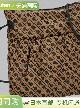 日本直邮GHERARDINI 女士单肩包GH0231 TOFFE棕色/黑色奢华时尚斜