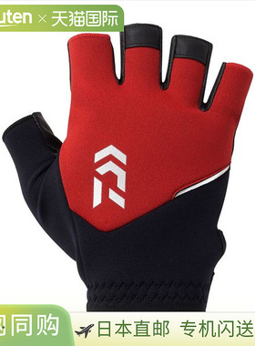 日本直邮Daiwa DG-6325W 寒冷天气轻型抓握手套5指式装红色中号
