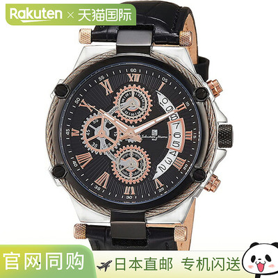 日本直邮Salvatore Marra 男士手表 SM18102-PGBK