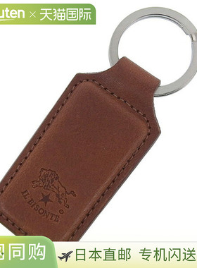日本直邮IL BISONTE 男士女士 钥匙扣 皮革 棕色 SKH143PO0001BW2