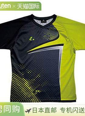 日本直邮LUCENT 衬衫 男女比赛衬衫 无领 绿色 短袖 上衣 吸汗 速