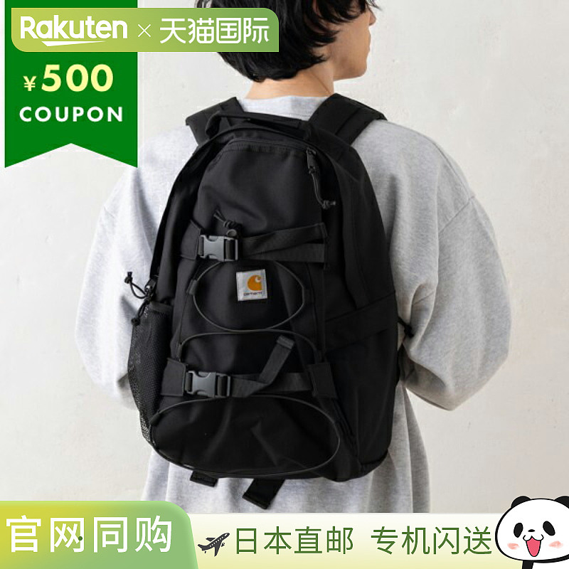 日本直邮Carhartt 帆布背包背包 Kickflip 黑色男士女士男女通用