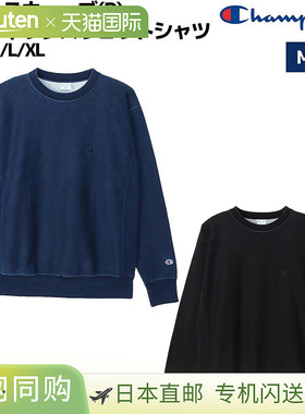 日本直邮Champion Reverse Weave® 圆领卫衣男士休闲长袖L/SLogoC