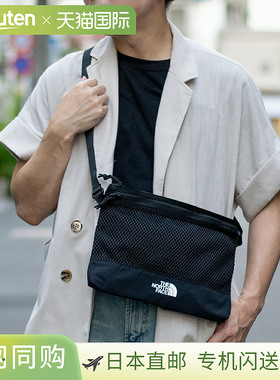 日本直邮The North Face 男女单肩包尼龙黑色 LINDEN 网眼斜挎包