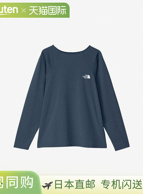日本直邮THE NORTH FACE 女士长袖 ES 设计圆点 T恤 (NTW82582-UN