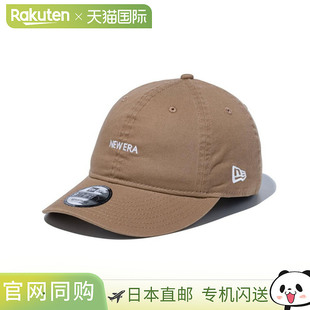 日本直邮New Era 9THIRTY 迷你标志水洗棉帽卡其色 x 白色1452504