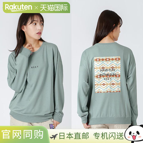 ROXY 女式长袖 T 恤 RLT234806，徽标，长袖 T 恤，长袖上衣，女O