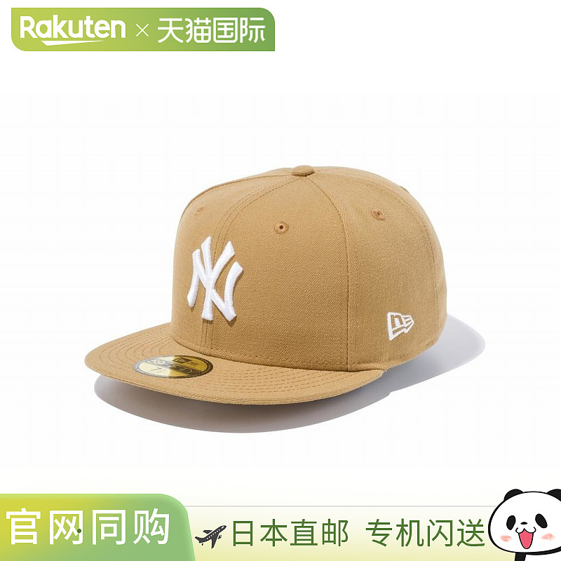 日本直邮New Era 59FIFTY MLB 纽约洋基队小麦色 x 白色 14525198