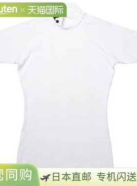 日本直邮LUCENT T恤男女内搭T恤高领白色短袖上衣服装衣服吸汗速X