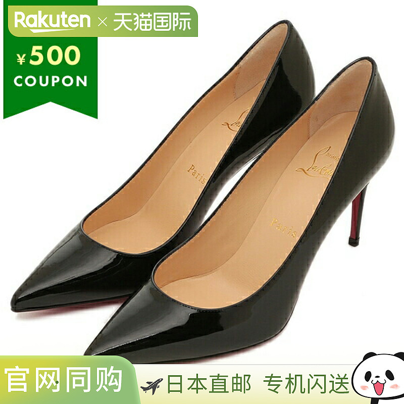 日本直邮Christian Louboutin 高跟鞋 黑色 红色 女士 3191416 BK