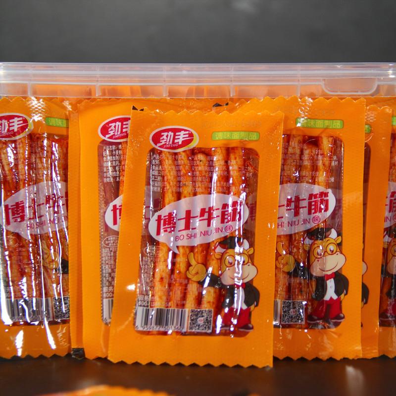 劲丰博士牛筋味辣条儿时怀旧素牛筋棒面筋麻辣豆筋休闲网红小零食