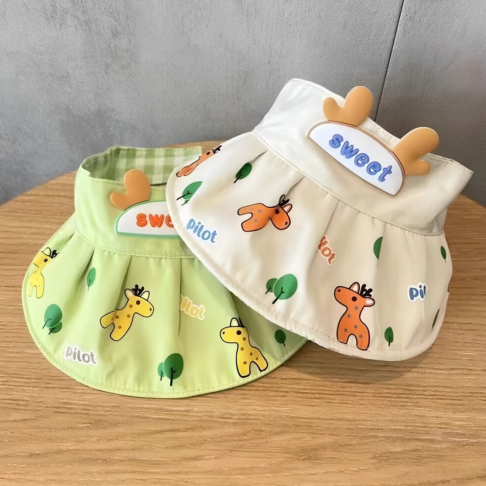 夏季婴幼儿空顶防晒遮阳帽大檐