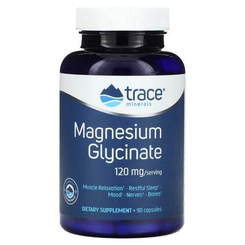 露那辛,Magnesium Glycinate, 120 mg, 180 Capsules