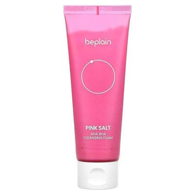 Beplain,Pink Salt, AHA BHA Cleansing Foam, 4.05 fl oz (120 m