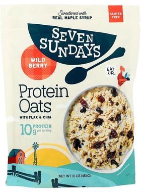 Seven Sundays,Protein Oats With Flax &amp;amp; Chia, Wil