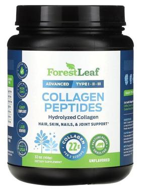 Forest Leaf,Collagen Peptides, Unflavored, 16 oz (454 g)