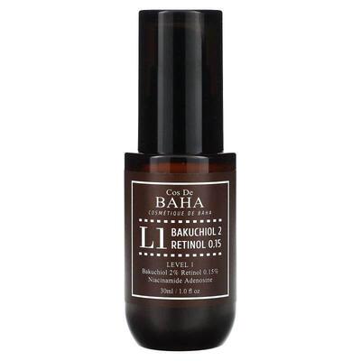 Cos De BAHA,L1, Bakuchiol 2 Retinol 0.15 Serum, 1 fl oz (30