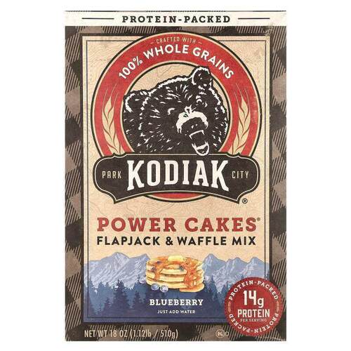 Kodiak Cakes,Power Cakes®，烙饼华夫饼混合料，蓝莓味，18 盎司