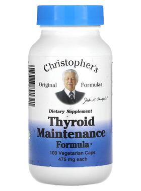 Christopher's Original Formulas,甲状腺维持配方，475 毫克，10