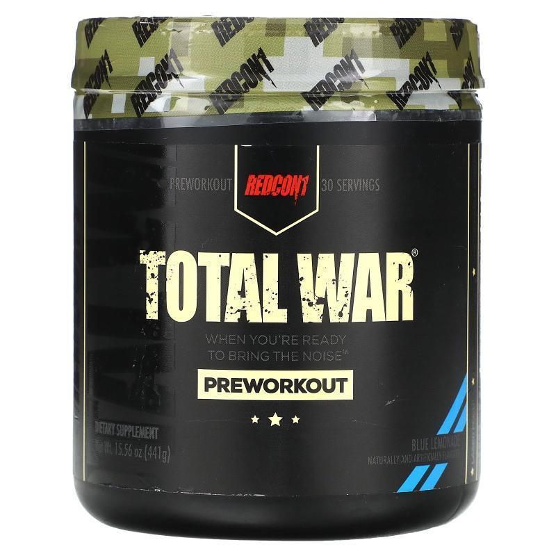 Redcon1,Total War, Pre-Workout, Blue Raspberry