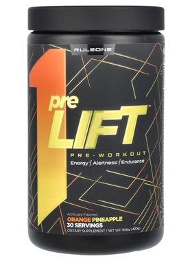 Rule One Proteins,preLIFT, Pre-Workout, Orange Pineapple, 14