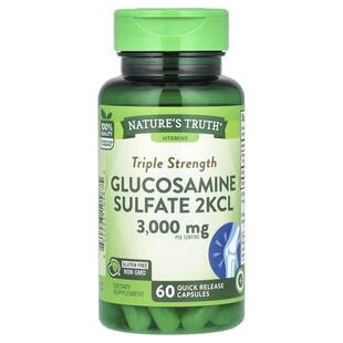 Nature's Truth,Triple Strength Glucosamine Sulfate 2KCL, 3,0