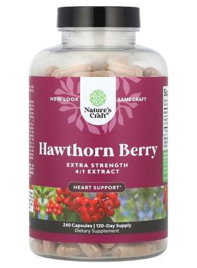 Natures Craft,Hawthorn Berry, Extra Strength, 240 Capsules