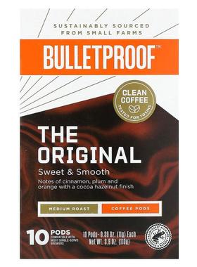 BulletProof,The Original Coffee Pods, Medium Roast, 10 Pods