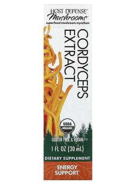 Fungi Perfecti 主体防御,蘑菇，虫草提取物，1 液量盎司（30 毫