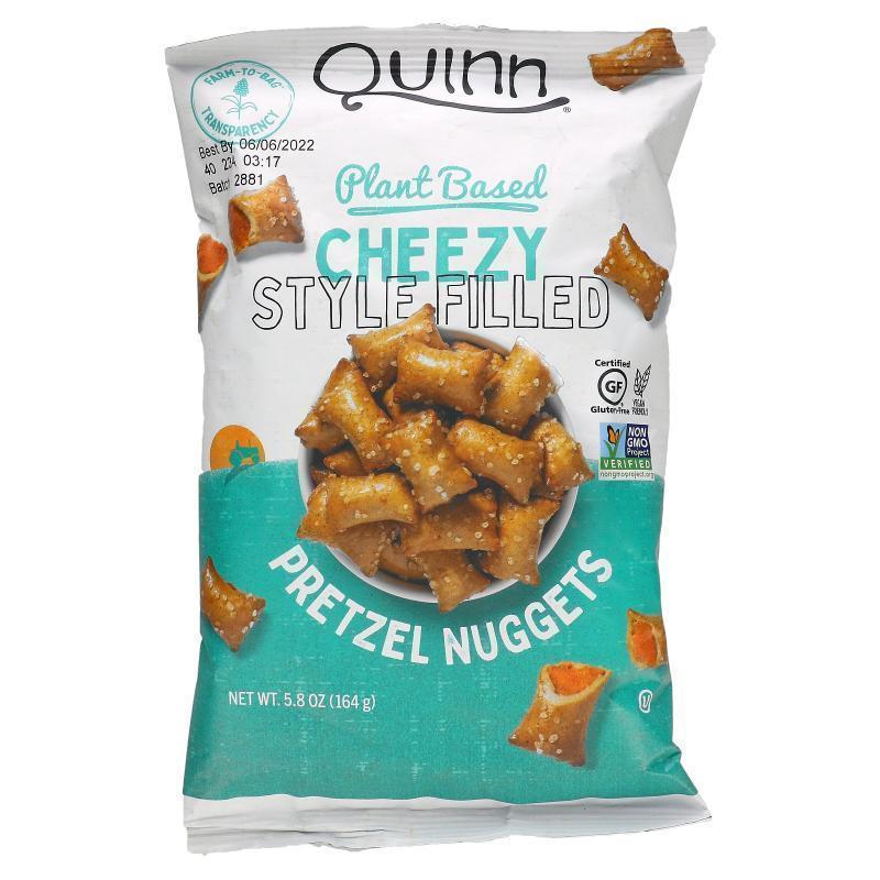 Quinn Popcorn,Pretzel Nuggets，花生黑巧克力馅蝴蝶脆饼，6.5 1