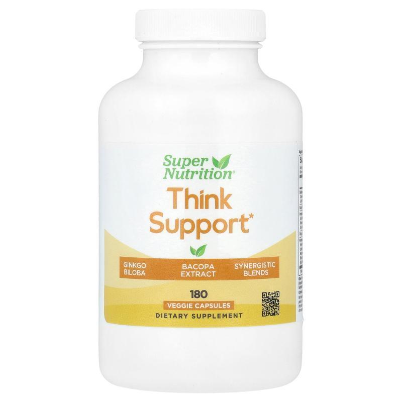 Super Nutrition,Think Support, 180 Veggie Capsules