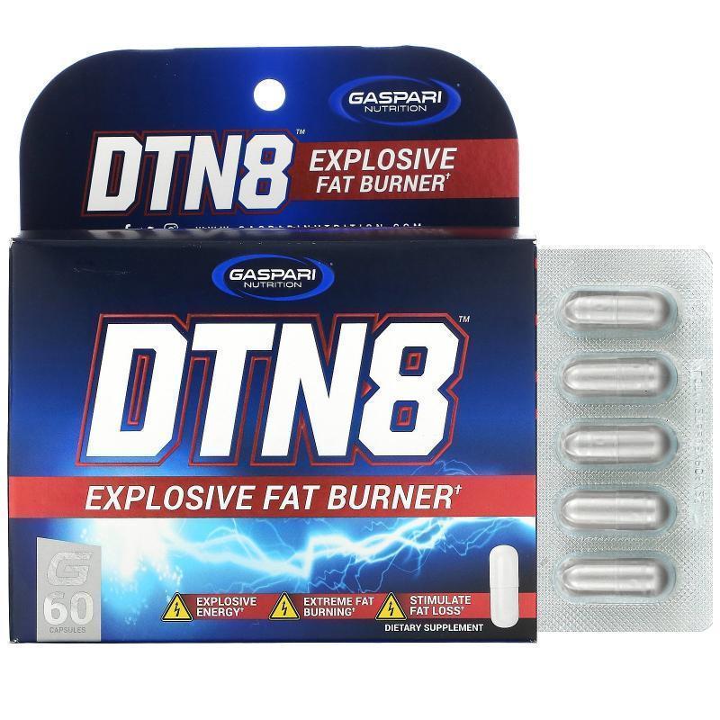 盖世营养,DTN8，爆炸式脂肪燃烧剂，60 粒胶囊