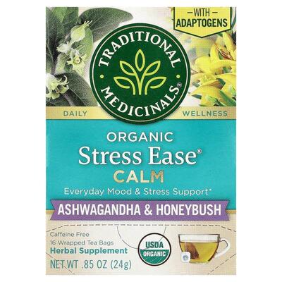 Traditional Medicinals,Organic Stress Ease® Calm, Ashwagandh