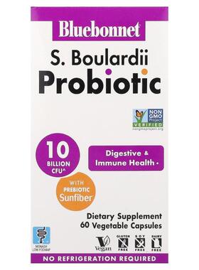Bluebonnet Nutrition,S. Boulardii Probiotic, 60 Capsules