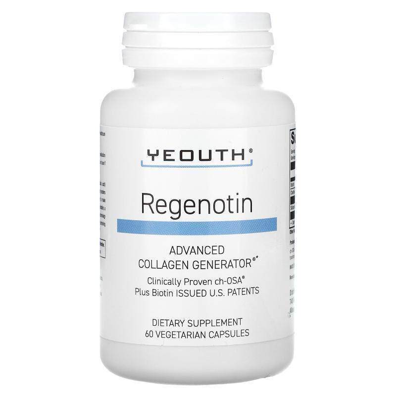 Yeouth,Regenotin 高级胶原合成素食胶囊，120 粒装
