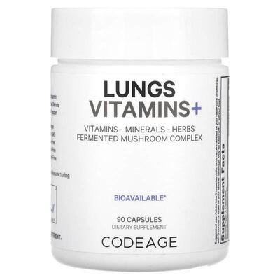 Codeage,Lungs，维生素 +，90 粒胶囊