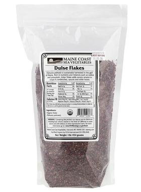 Maine Coast Sea Vegetables,掌状红皮藻片，1 磅（454 克）