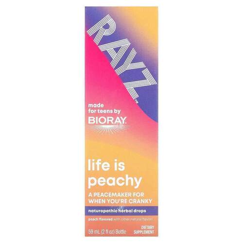 Bioray,Rayz，Life Is Peachy，适用于青少年，桃子味