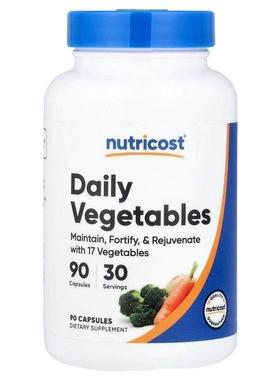 Nutricost,Daily Vegetables, 90 Capsules