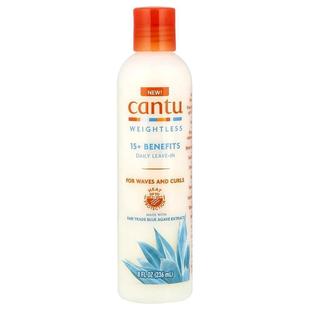 Cantu,Weightless, 15+ Benefits Daily Leave In, For Waves and