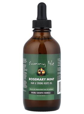 Sunny Isle,Rosemary Mint, Hair & Strong Roots Oil, 4 fl