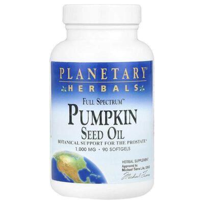 Planetary Herbals,全谱，南瓜籽油，1000 毫克，90 粒软凝胶