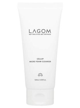 LAGOM,Cellup 微泡沫洁面乳，4.05 液量盎司（120 毫升）