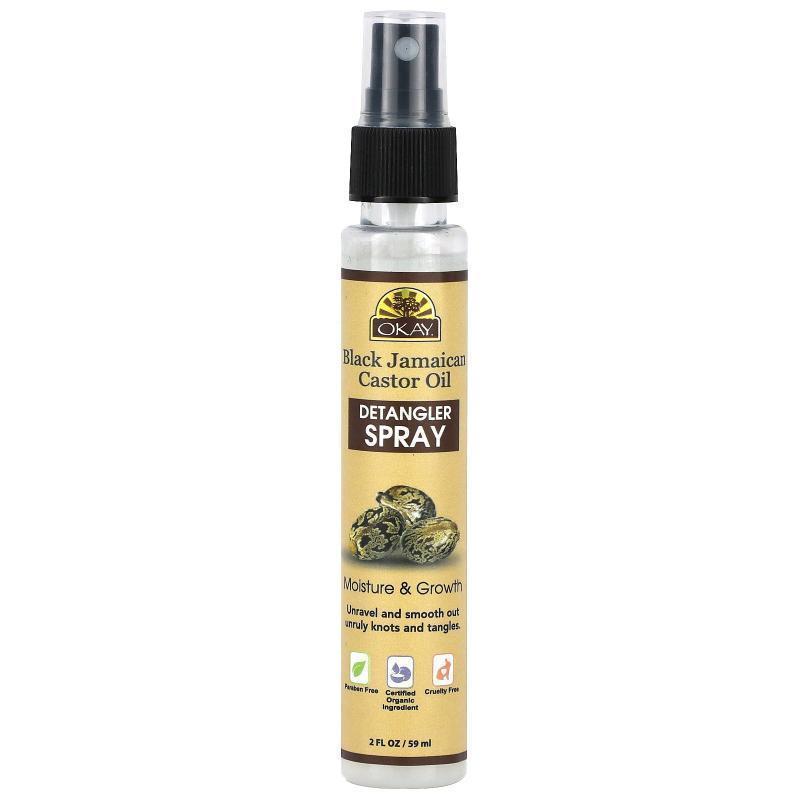 Okay Pure Naturals,Black Jamaican Castor Oil, Detangler Spra