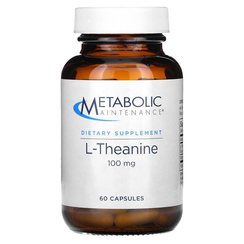 Metabolic Maintenance,L-Theanine, 100 mg, 60 Caps