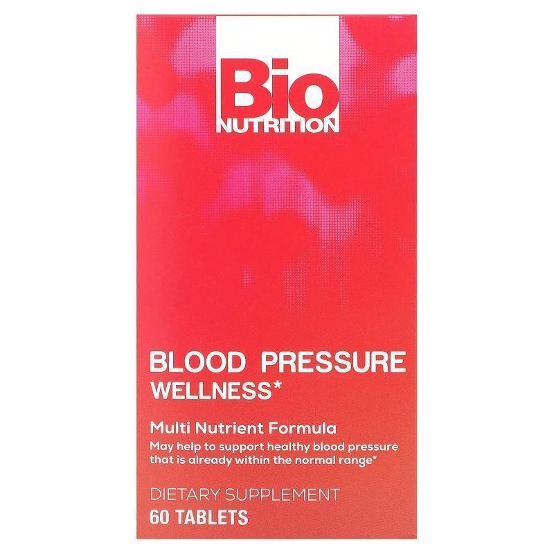 Bio Nutrition,Blood Pressure Wellness , 60 Tablets