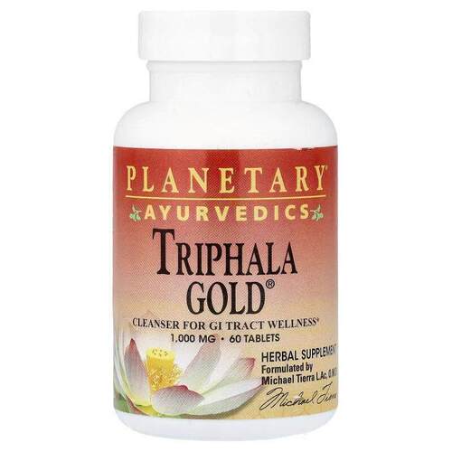Planetary Herbals,Ayurvedics, Triphala Gold®, 60 Tablets