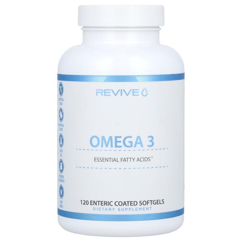 Revive MD Supplement Company LLC,Omega-3，120 粒肠溶包衣软凝
