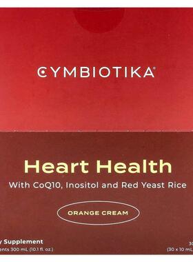 Cymbiotika,心脏健康，橙色奶油，30 袋，每袋 0.3 液量盎司（10